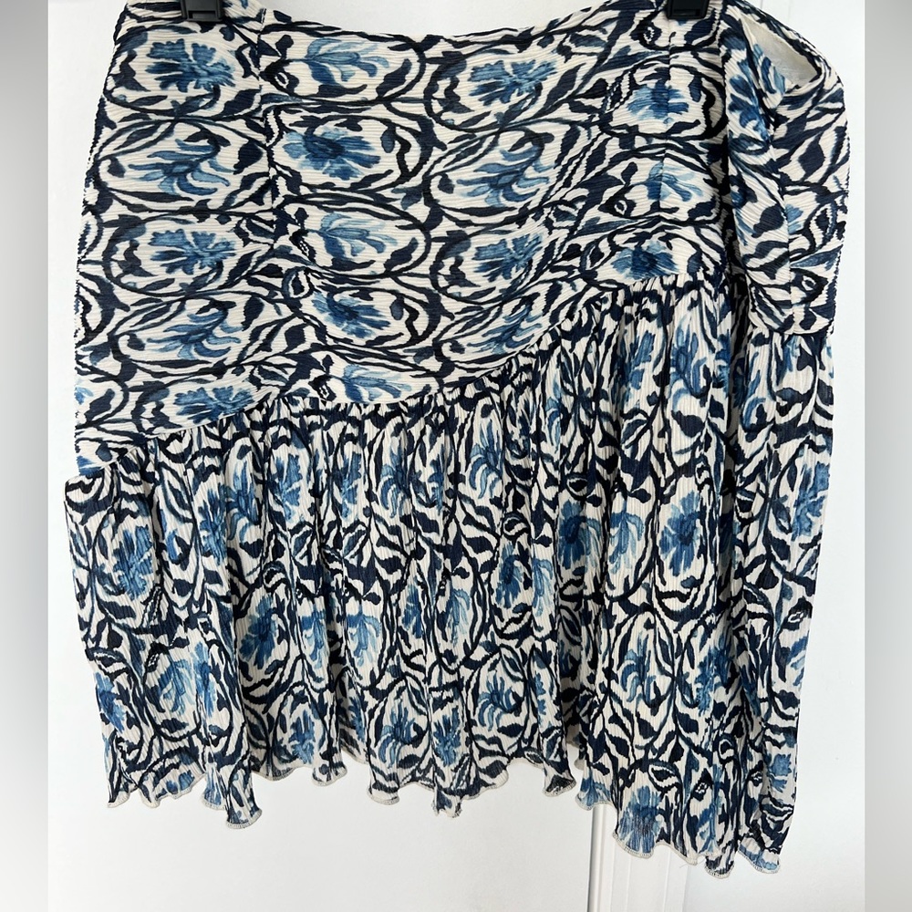 H&M paisley blue skirt